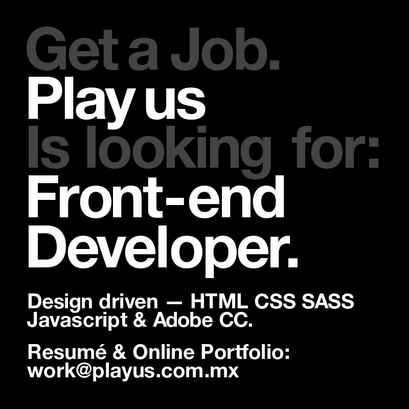 Looking for Front-end Developer in Puerto Vallarta